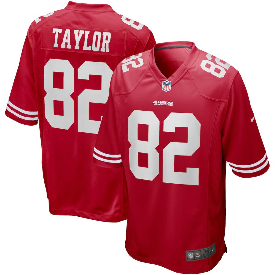 Men San Francisco 49ers #82 John Taylor Nike Scarlet Game Retired Player NFL Jersey->san francisco 49ers->NFL Jersey